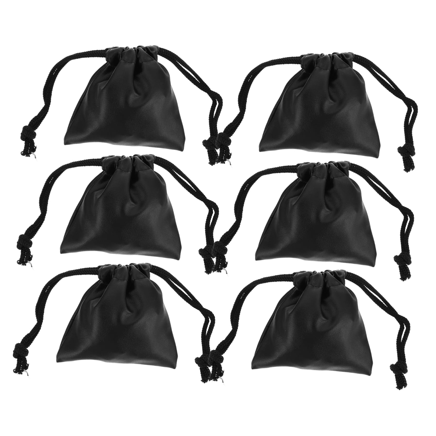 LIFKOME De Cordon Compact Organisateur De Bijoux Sacs Noirs À Bijoux Sacs Et Pochettes À Bijoux Petite Pochette Étanche De Dés Faux Cuir Black