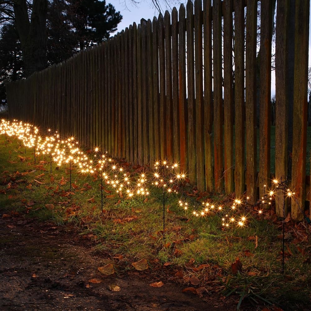Noma Black Metal Lighting Garden Stakes, 45 cm (Set of 12) - Image 4
