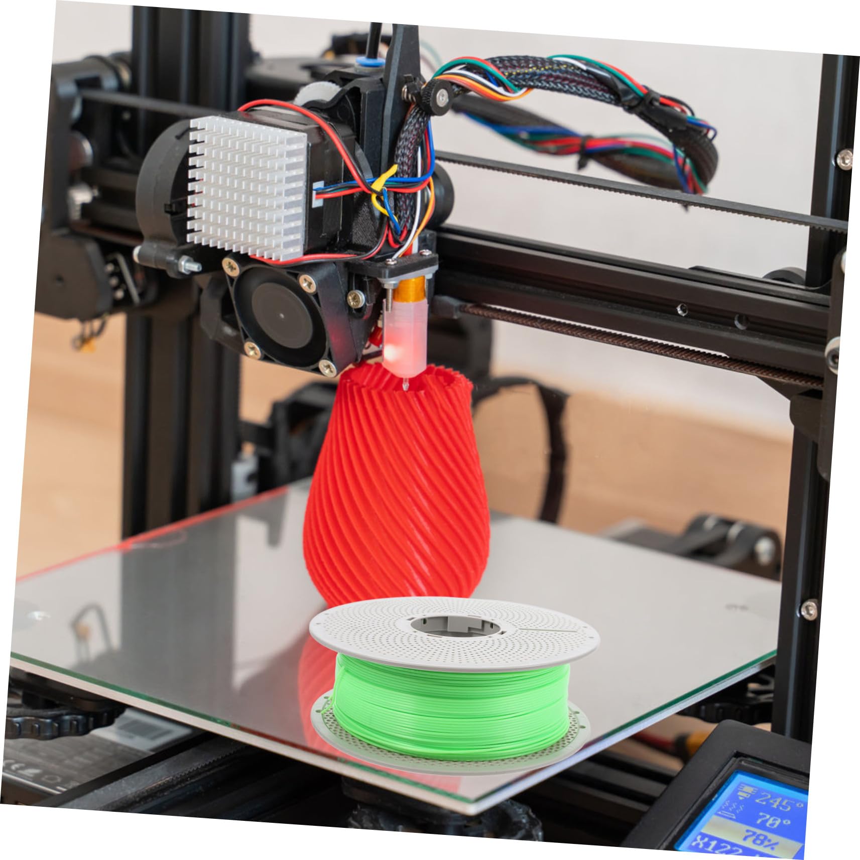 iplusmile Filamento de Impresión 3d Recargable Filamento Luminoso para Proyectos Creativos Brillo Oscuridad