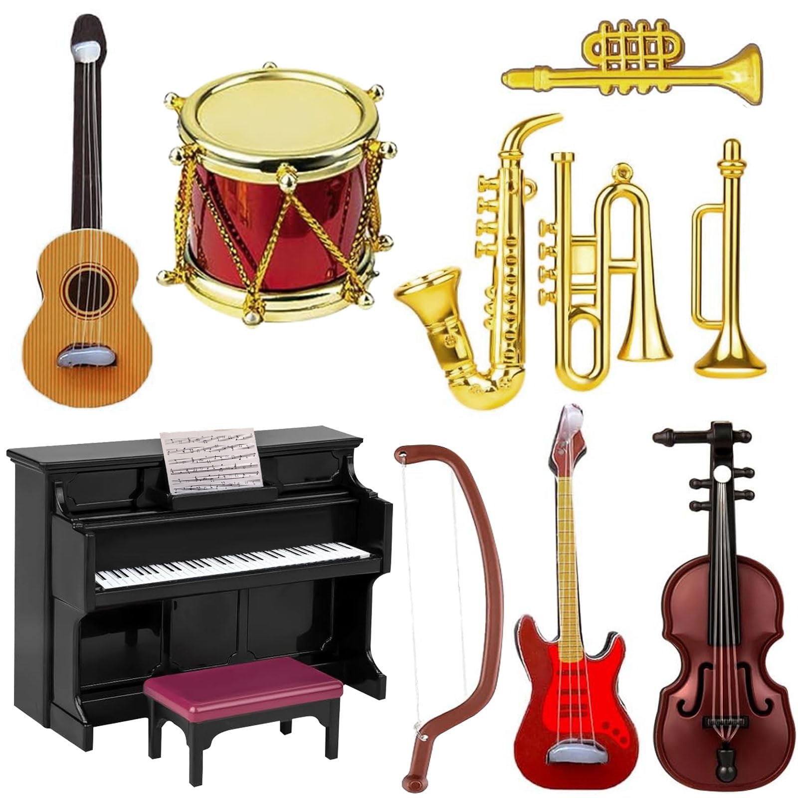Lot d'instruments de musique miniatures - Lot 167 - enchères