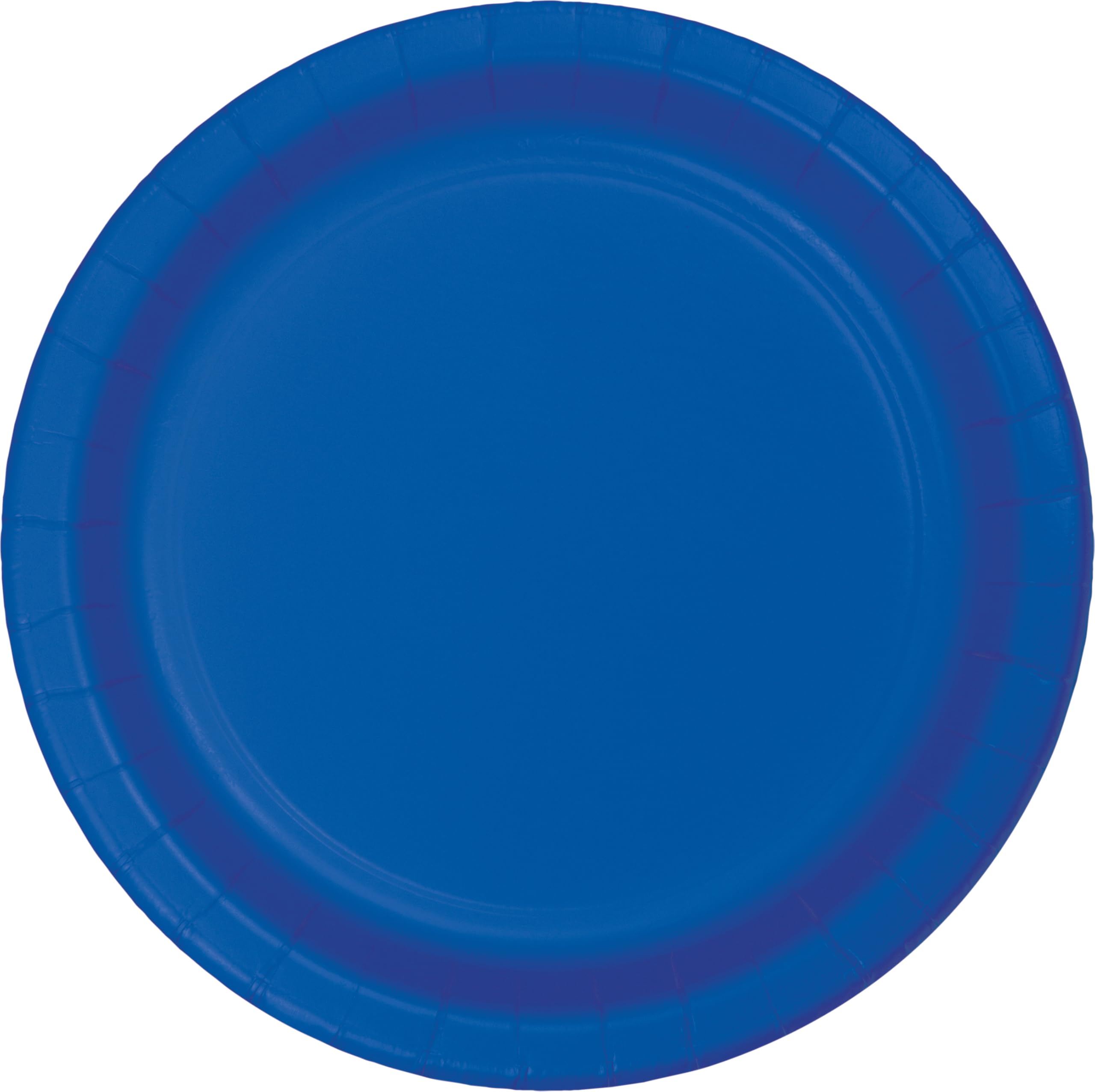 Creative Converting Touch of Color 24 Count 6.75" Lunch Plate, Cobalt