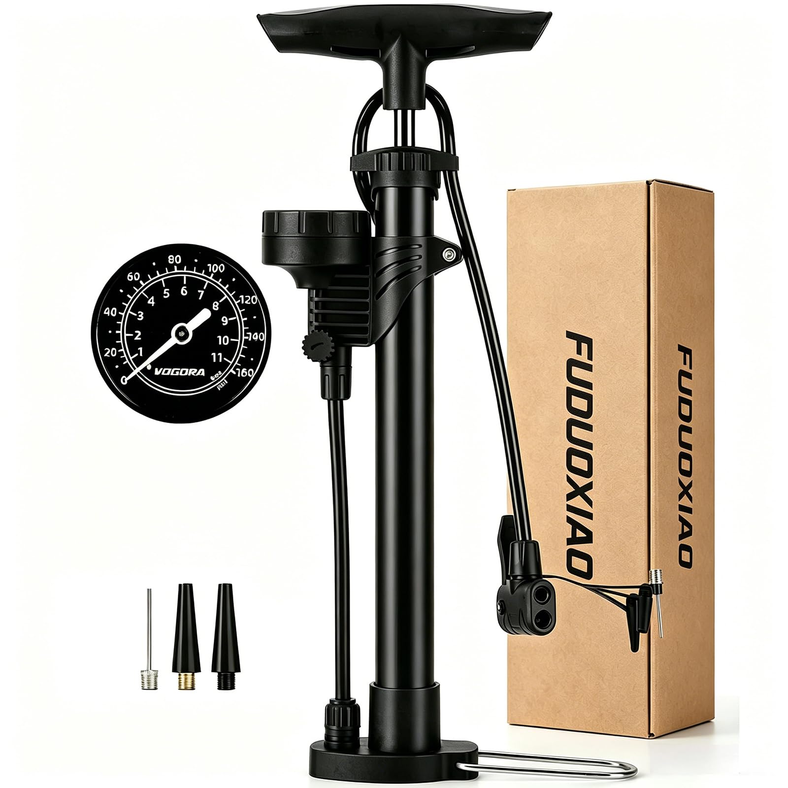 pompe à pied vélo toutes valves