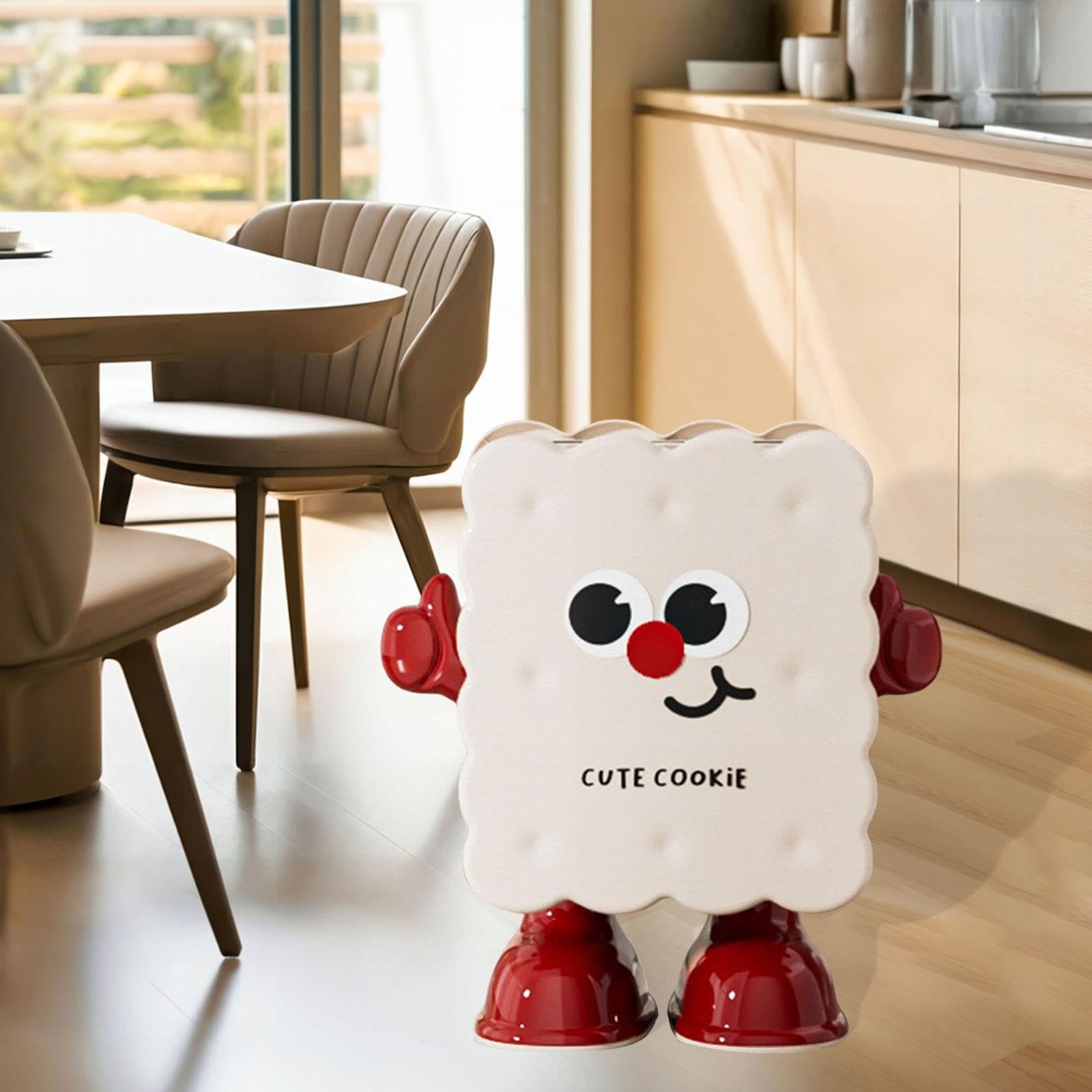 Mülleimer Abfalleimer Müllbehälter Papierkorb Aus Stabilem PP Material mit Trendigem Design Und Leicht zu Reinigendem Deckel für Bad Schlafzimmer Büro, Weiß, ohne Räder