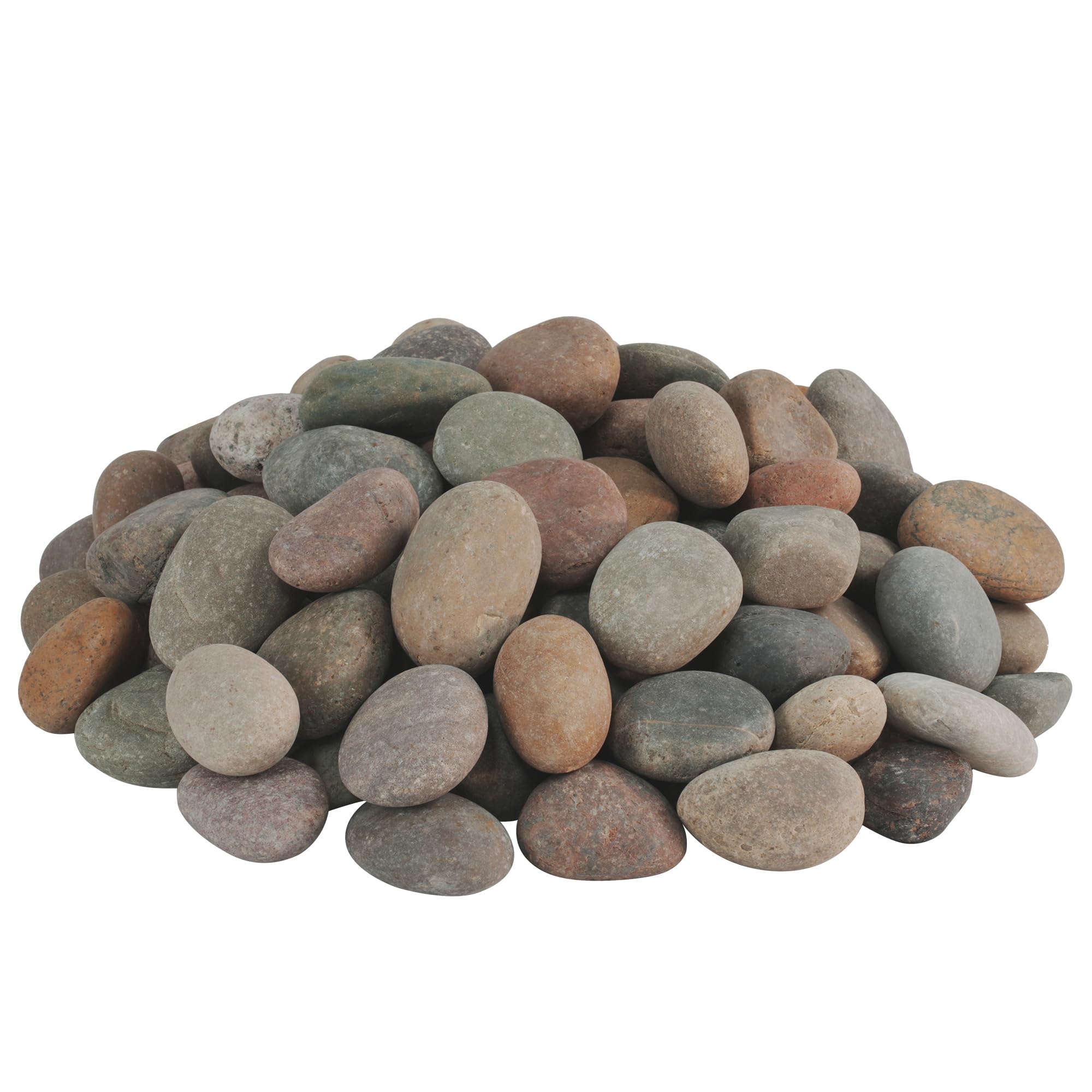 VINICS 40lbs Large River Rocks for Landscaping, 2-3 Inch Natural Unpolished Bulk Pebbles, Hand-Picked Premium Stones for Garden Design Fish Tank,