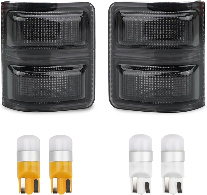 Luzes de seta e marcador LED para retrovisor Bestview Ford Super Duty F250 F350 F450 F550 2008–2016 – Par
