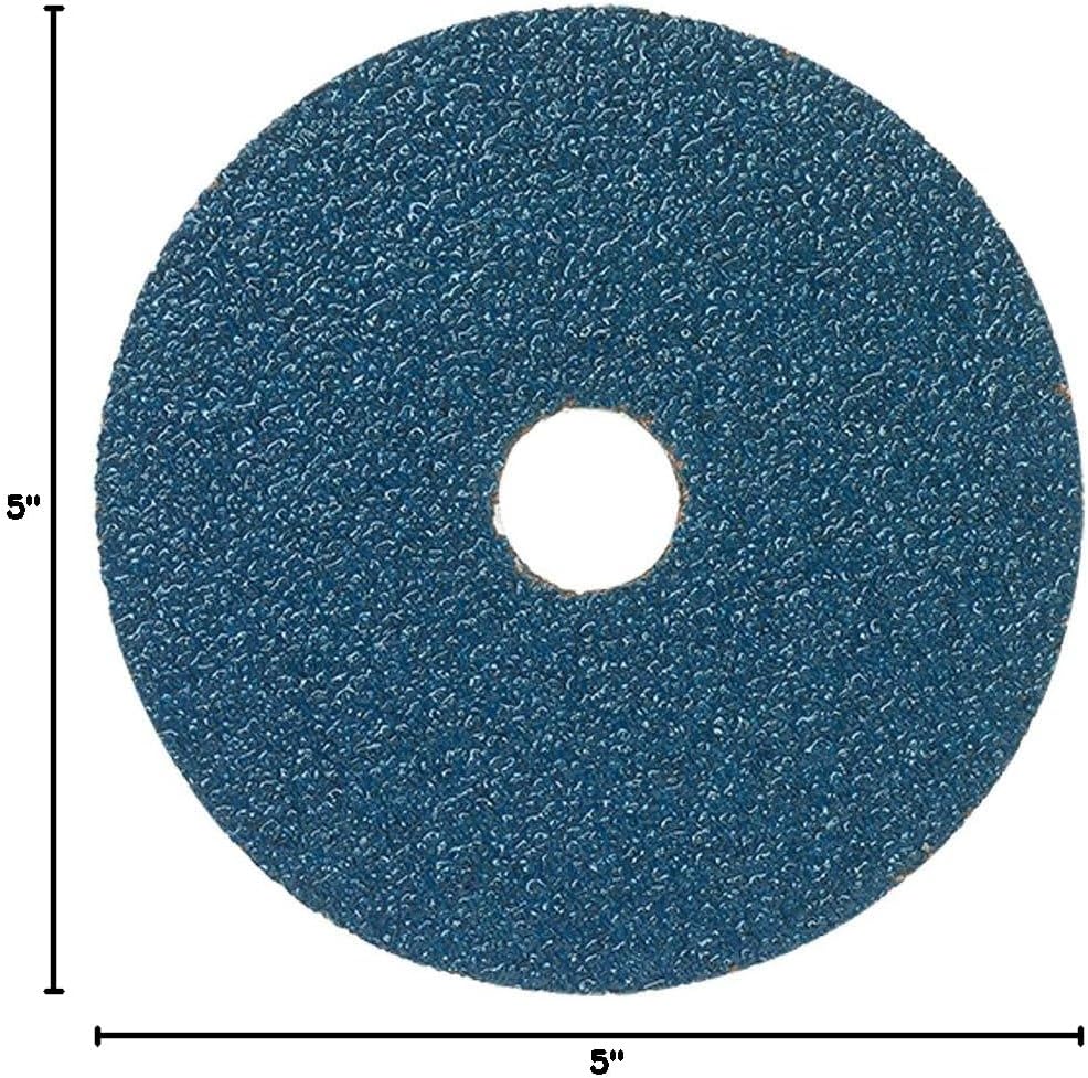 Mercer Industries 308024 Grit Zirconia Resin Fiber Discs, 24 Grit, 5 x 7/8