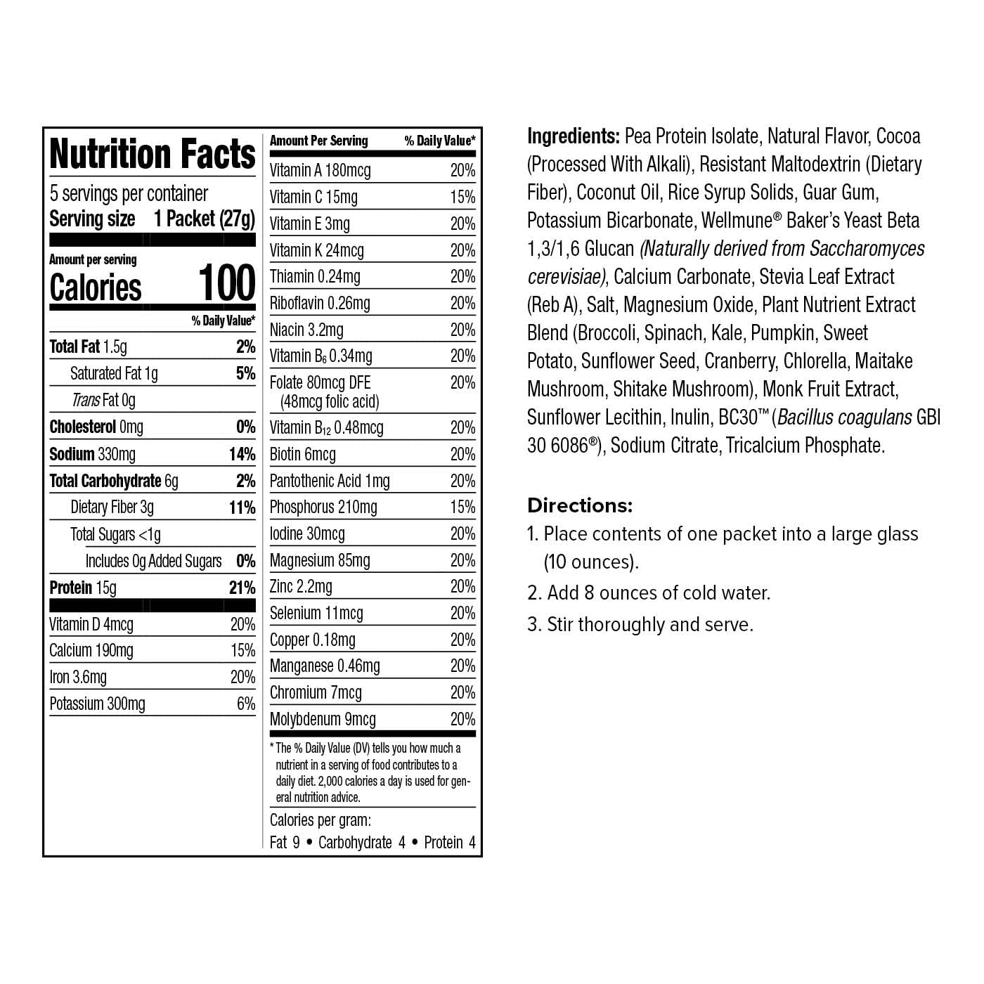 Buy WonderFit By WonderSlim Plant Based Pea Protein Meal Replacement