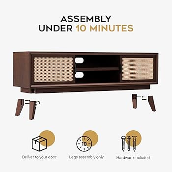 Amazon.com: Bme Jasper Premium Solid Wood TV Stand, Under 10