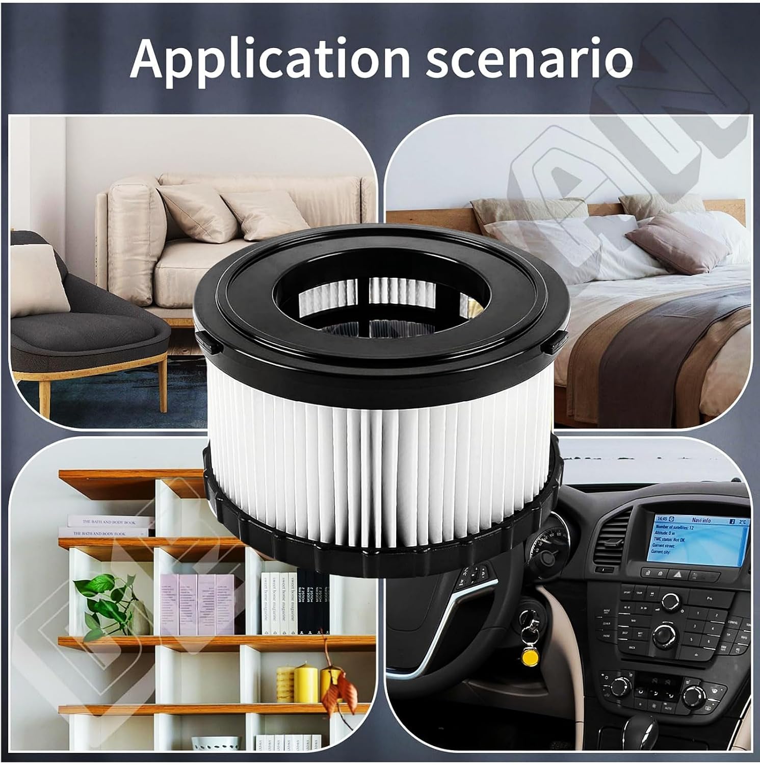 (5-Pack) DC5151H HEPA Filter Replacement Compatible with dewelt Wet Dry Vacuum DC515 DCV517 DCV517B