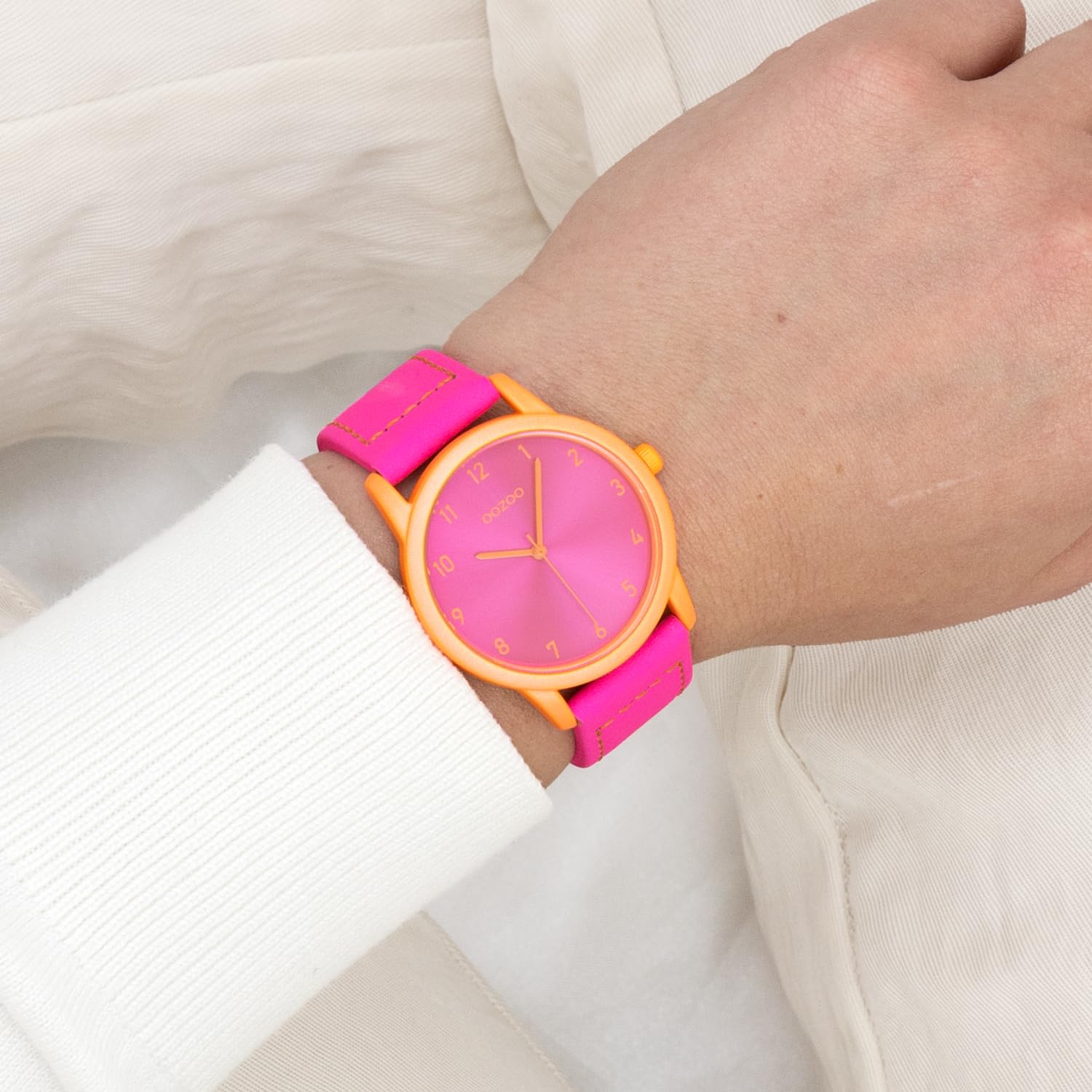 Oozoo Timepieces Unisex Uhr - Armbanduhr Unisex mit Lederarmband | Modische Uhr - Fashion Analog Unisexuhr in rund