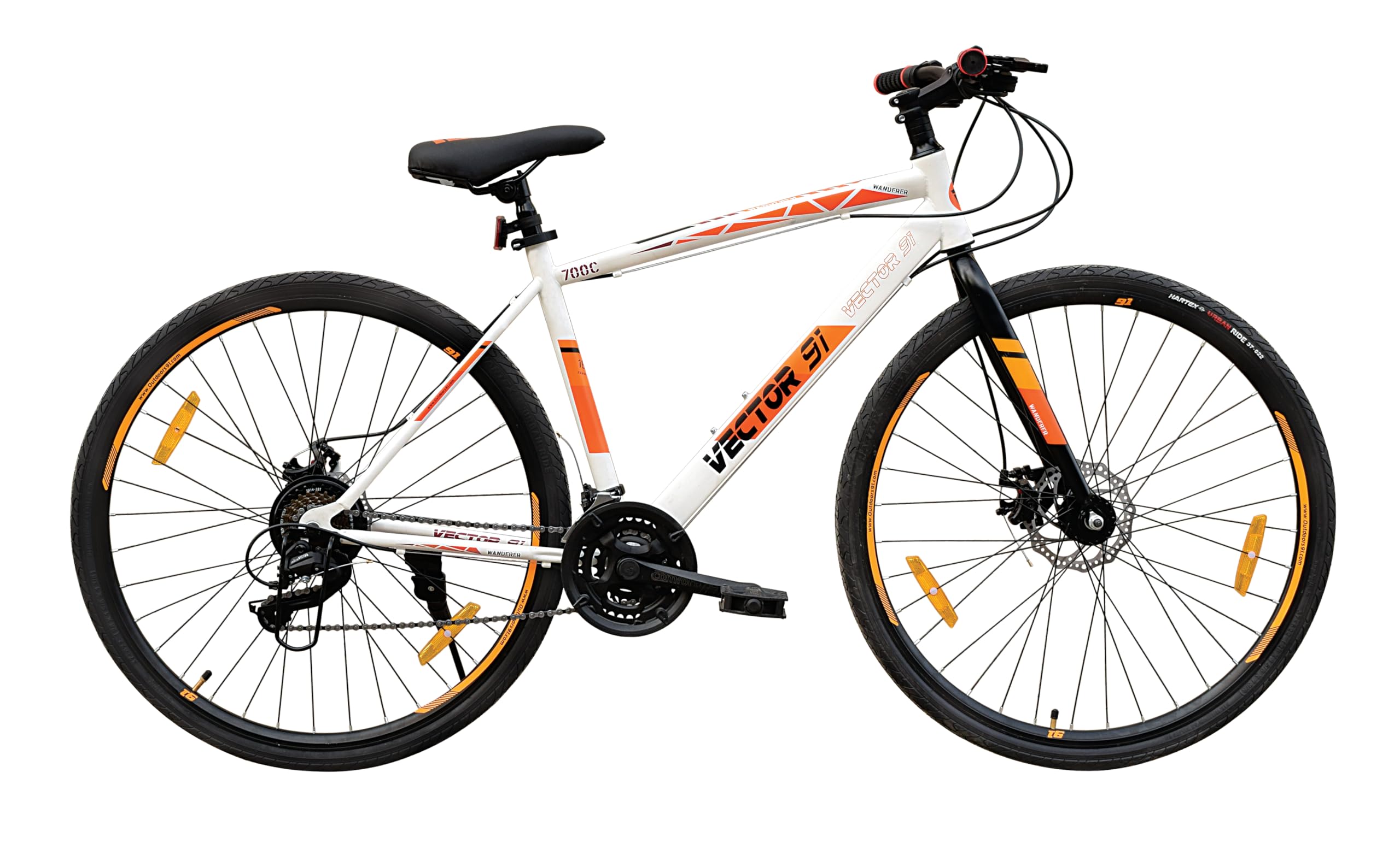 Ninety one Wanderer pro Cycle in 28t 700c in Wheel Size with Dual disc Brakes with 21 Speed Gears for Extra Smooth Riding (B0D8T1Z38M) Amazon Price History, Amazon Price Tracker