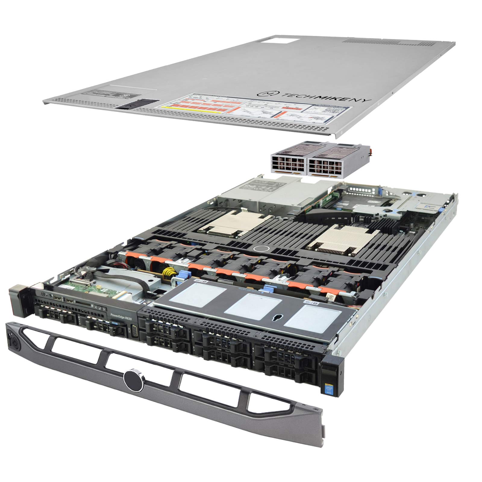 TechMikeNY Server 2X E5-2690v4 2.60Ghz 28-Core 256GB H730 PowerEdge R630 (Renewed)