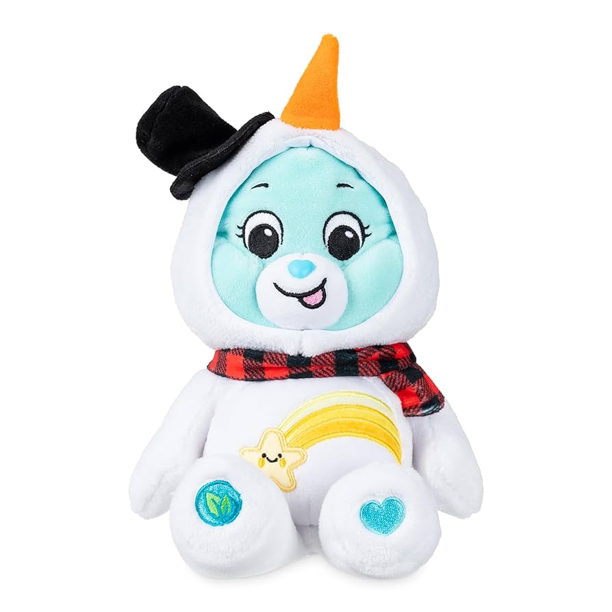 Care Bears Holiday Snowman Bean Plush Toy, 9