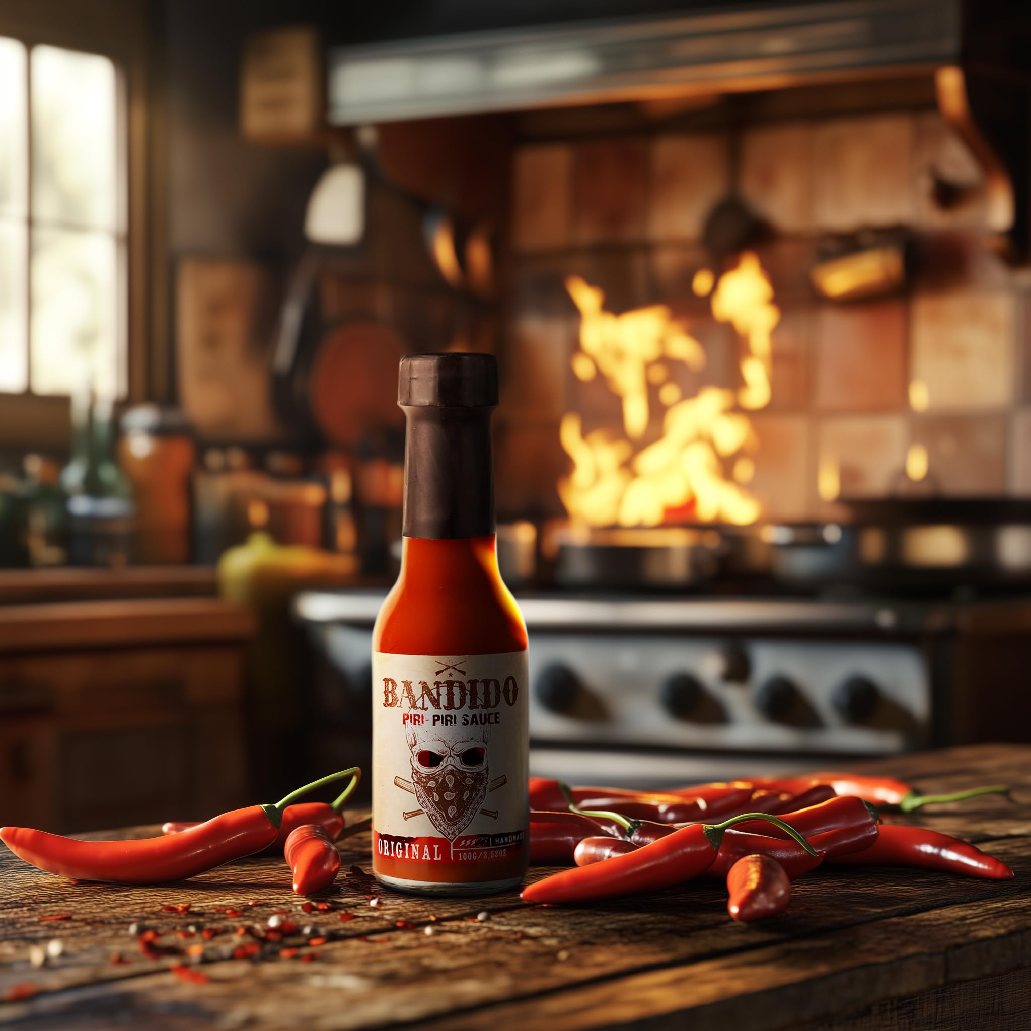 Salsa Picante Piri Piri Bandido Frasco 100 ml Gourmet Portuguesa