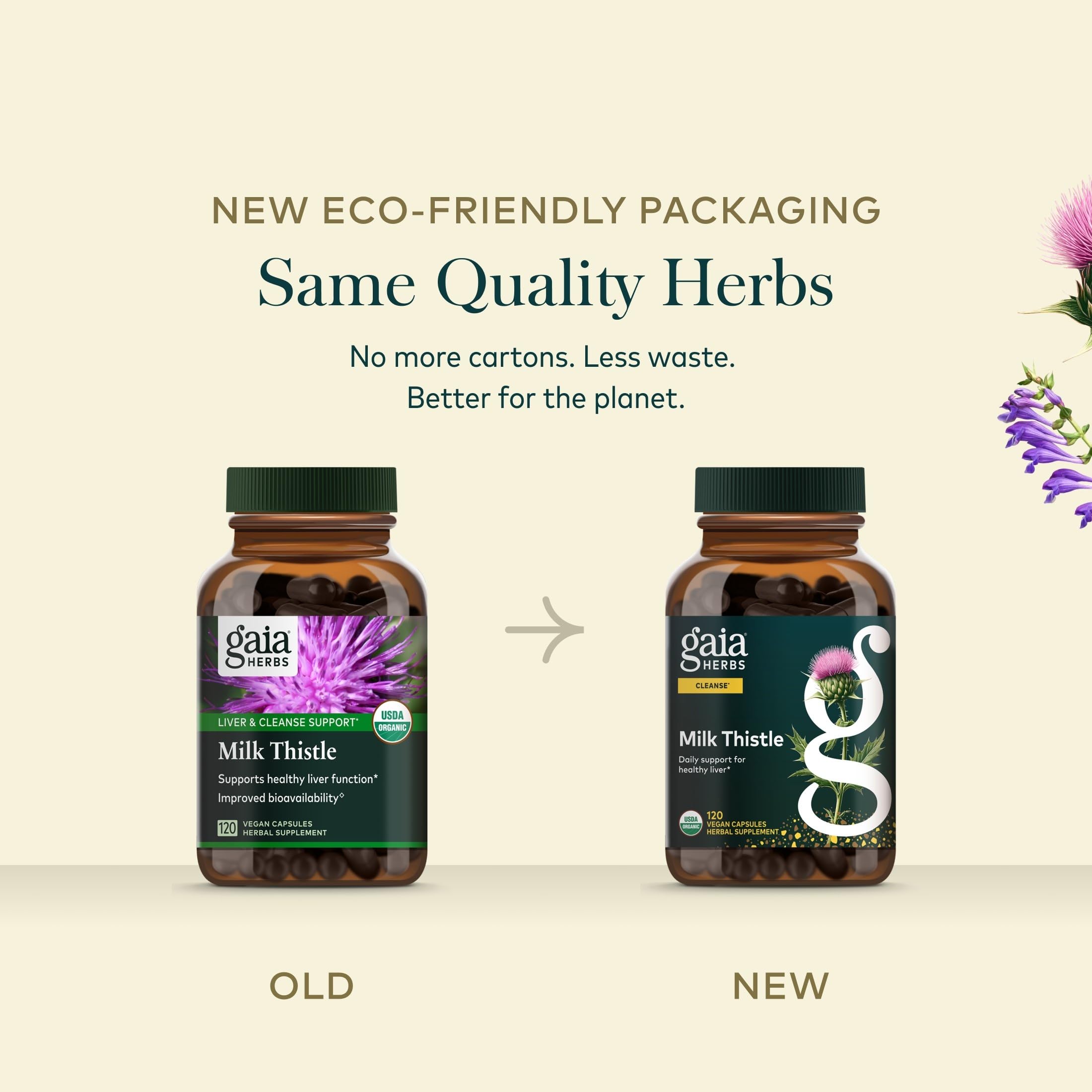 Gaia Herbs Milk Thistle, 120 Vegan Capsules, 40 Servings — Amazon image 7