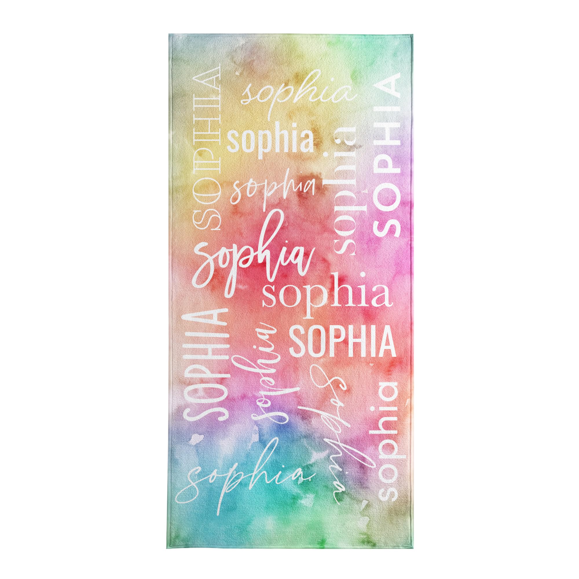 Let's Make Memories Personalized Beach Towel - Spring Break - Summer Vacation - Customized Pool Towel - Standard (30”x60”) - Super Soft - Colors Won't