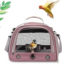 Bird Carrier Travel Cage Handbag/Shoulder Parrot Bunting Carrier Backpack with Perch for Feeding Bird Bird Cage Carrying Case Carrying Walk Evacuation Hospital Outing Birdcage Travel
