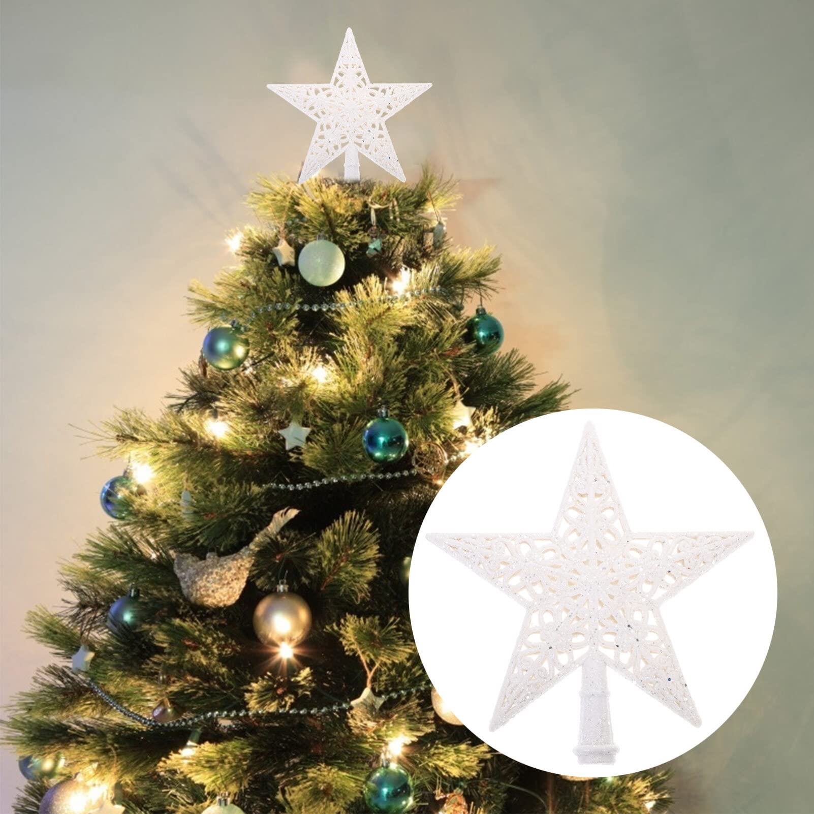 Amazon.de: ABOOFAN Weihnachtsstern-anhnger Vintage-weihnachtsstern  Filigraner Stern Fr Baumspitze Weihnachtsbaumstern-Dekoration  Weihnachtsstern Fr Baumtopper Leichter Stern Aus Hochwertigem Mater