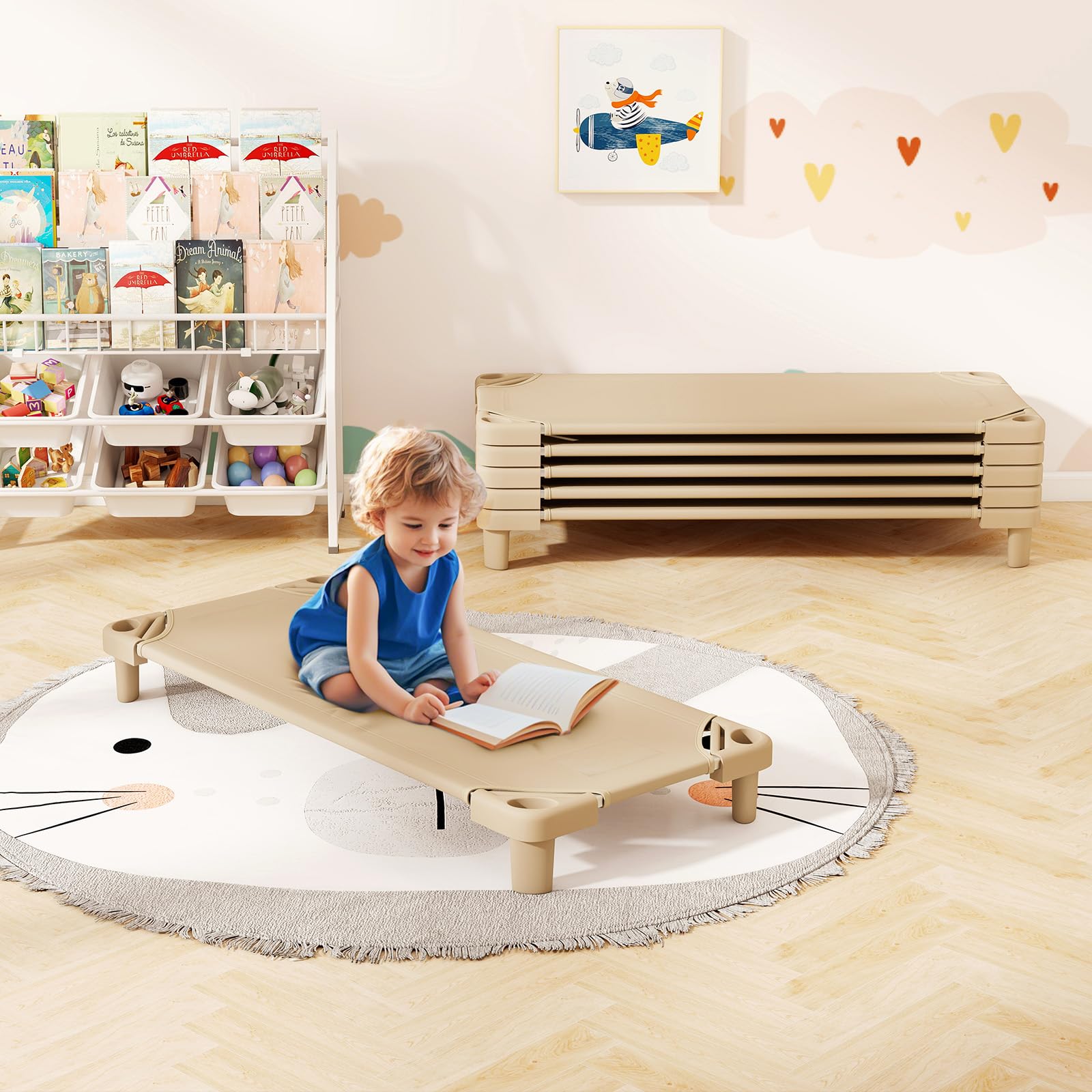Amazon.com : Giantex Stackable Daycare Cots for Sleeping, 51