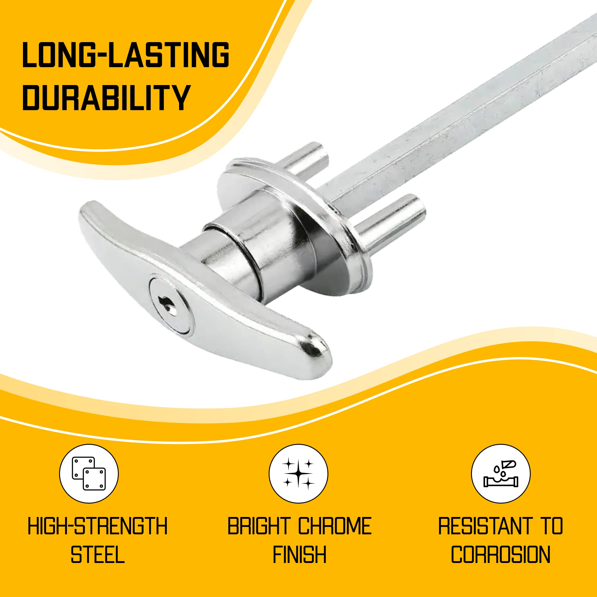 Truck Cap Lock Starcraft Universal Truck Cap T-Handle Lock Set - Keyed ...