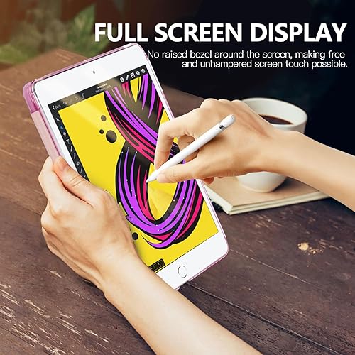 Miniatura 7 de MoKo Case Fit New iPad Mini 5 2019Mini 4 2015 (54 generación de 7.9 pulgadas), cubierta de soporte inteligente delgada y ligera con protector