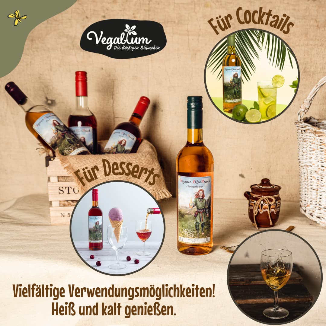 Vegablum - Veganer ElfenTrunk - Met-Ersatz mit Zimt-Geschmack süß bio (3x0,75 l)