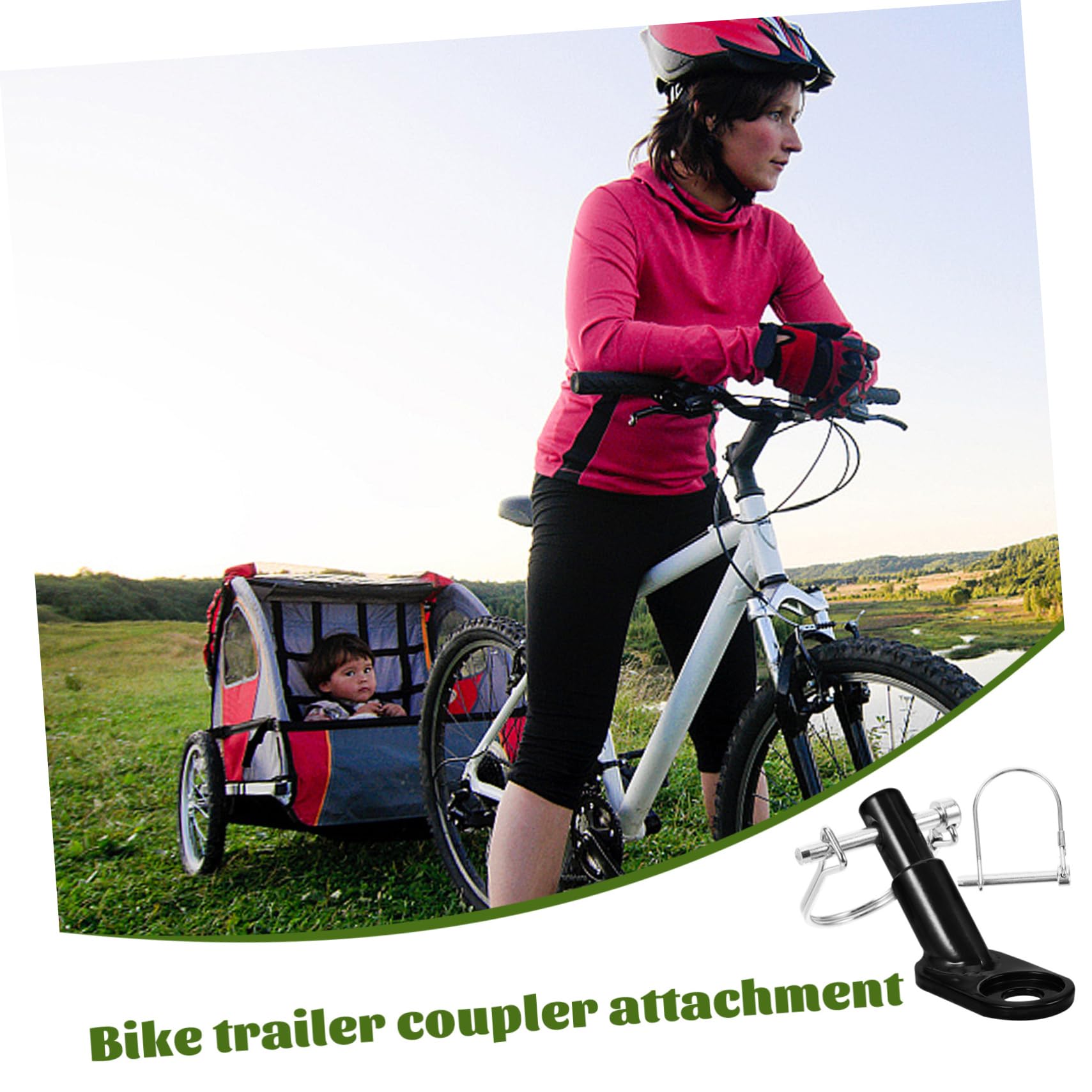 BESPORTBLE Fahrradanhänger Zubehör Sitz Zubehör Für Elektromobile Fahrradträger Hinten Hundefahrrad Fahrräder Fahrradanhänger Kupplung Ster Fahrradanhänger Für Fahrradhalter Schwarzes