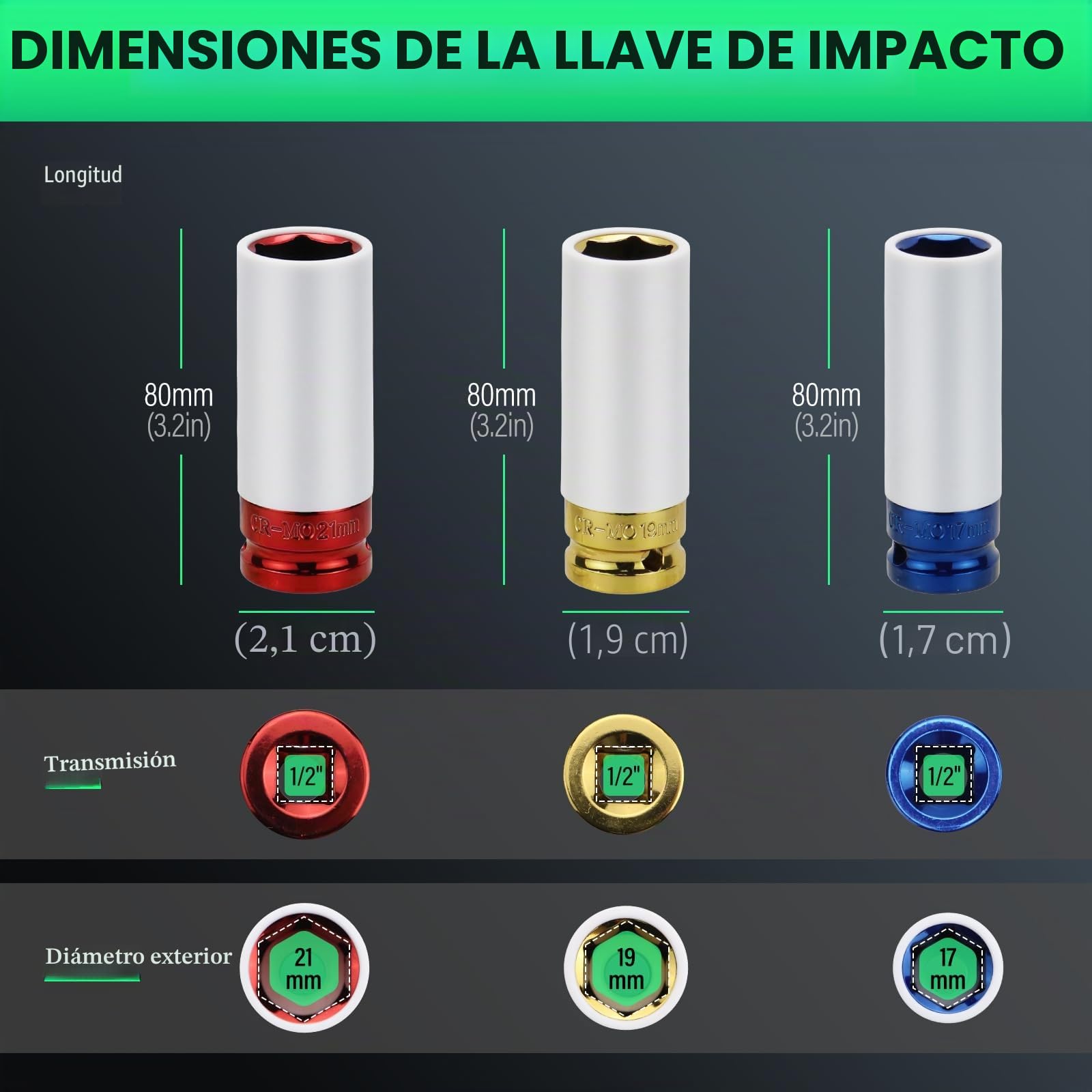 Juego de llaves dinamométricas 60 Nm y 220 Nm, accionamiento 3/8 y 1/2 con 15 vasos hexagonales, bujía de encendido, extensiones para coche, moto, mantenimiento industrial
