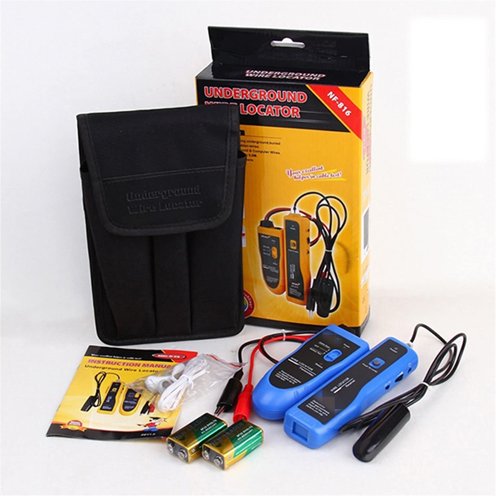 Localizador de cables, Detector de alambre subterráneo Detector de ubicación Seguimiento de alambres enterrados y ocultos Cables de cable Profundidad Escáner de pared