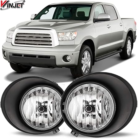 Side Marker Lights For Toyota Tundra Pair Of Clear Lens Fog Lights For 2007-2013 Toyota Tundra & 2008-2011 Sequoia - Halogen, DOT/SAE Certified Toyota Fog Lights - Foto 5