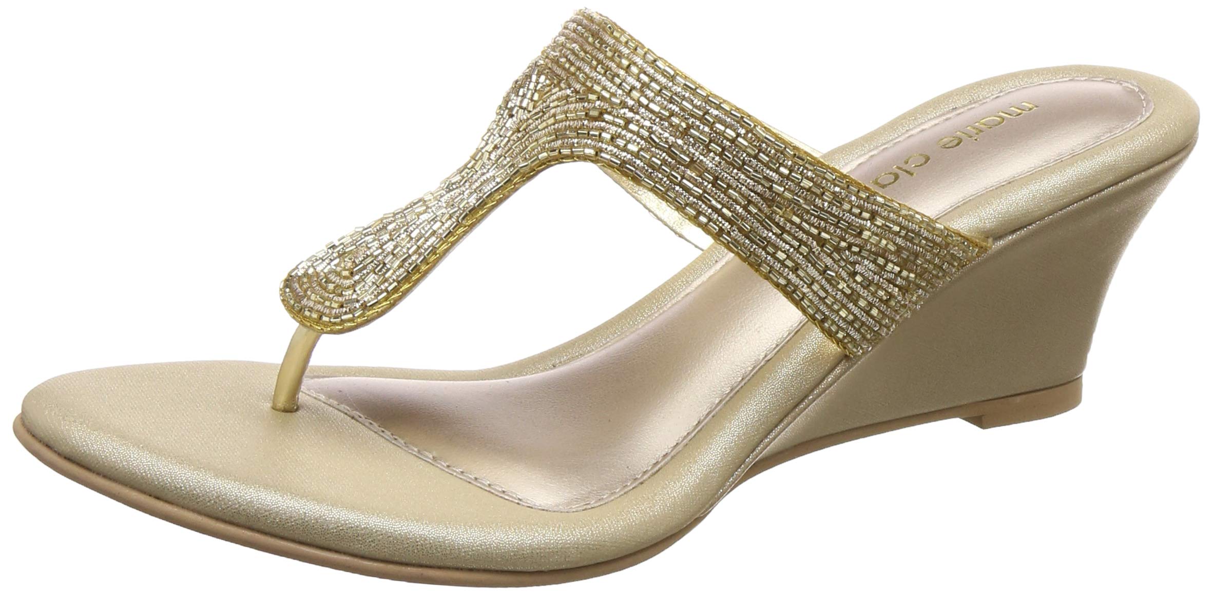 Bata womens TARA THONG Gold Slipper - 3 UK (6718920) (B07N22LVSP) Amazon Price History, Amazon Price Tracker