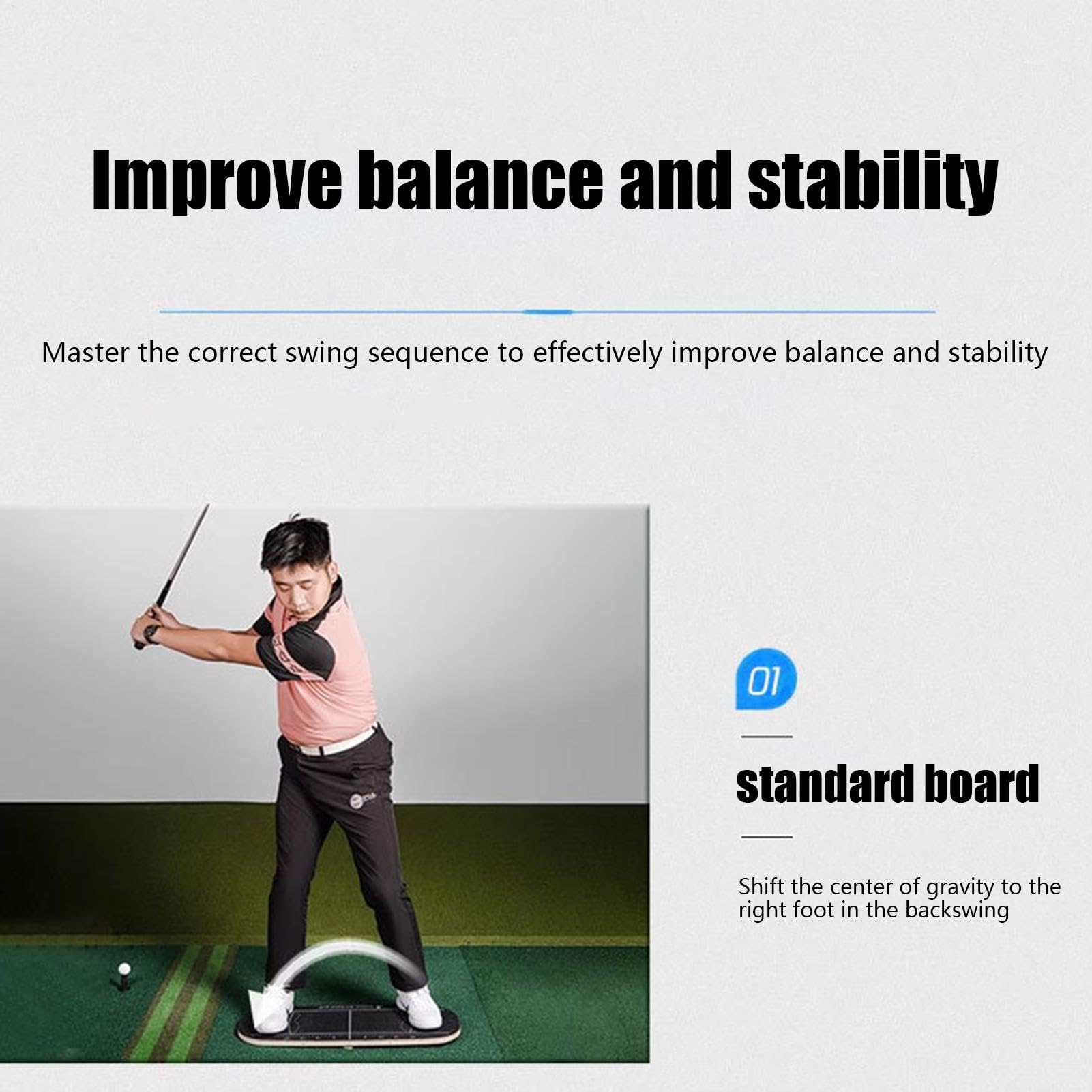 Golff Balance Tavola da allenamento – Swing Weight Shift Aid