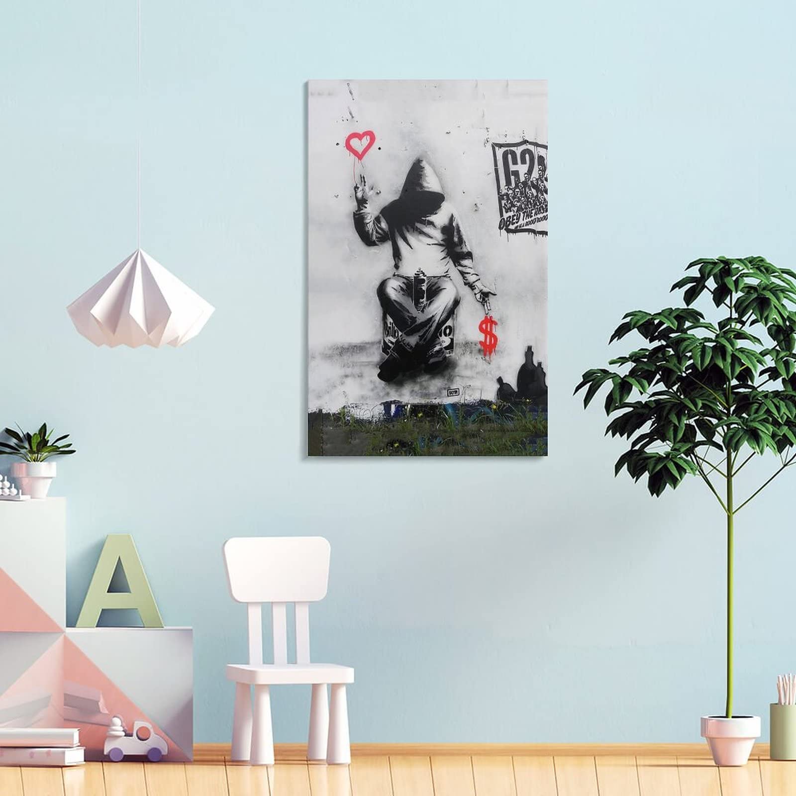 Amazon.co.jp: Banksy バンクシー 【愛とお金】 ポスター ホーム