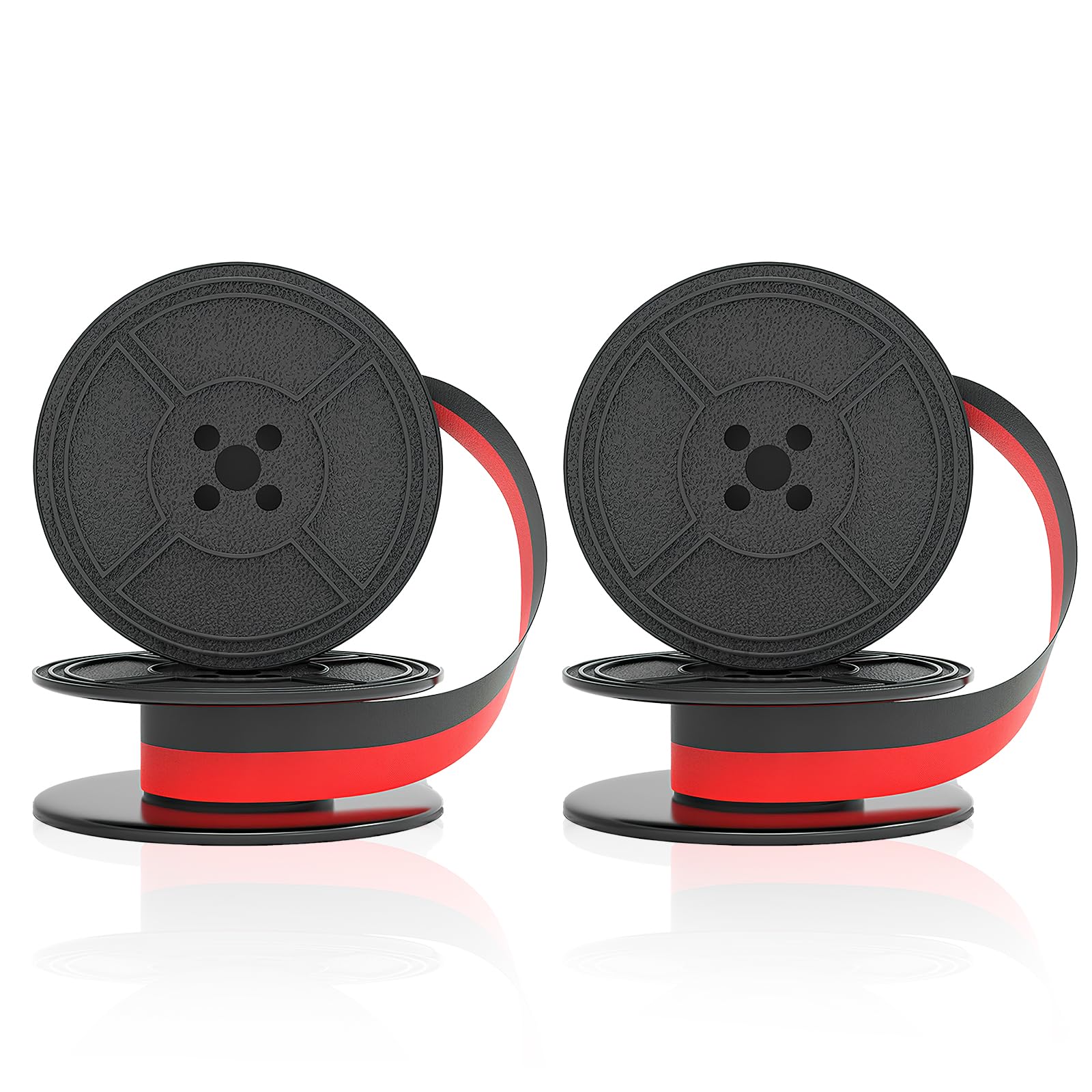 2 Nastri Per Macchina Da Scrivere Nylon | Compatibili DIN 2103 32755 | Nastro Nero E Rosso 7 Metri - Foto 7