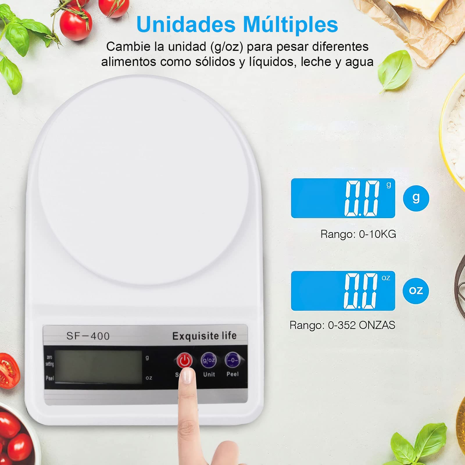 10 Kg Balanza Digital Cocina Gramos Bascula Gramos Báscula De Cocina  Digital, 10 Kg, Báscula De Cocina, image size:1600x1600