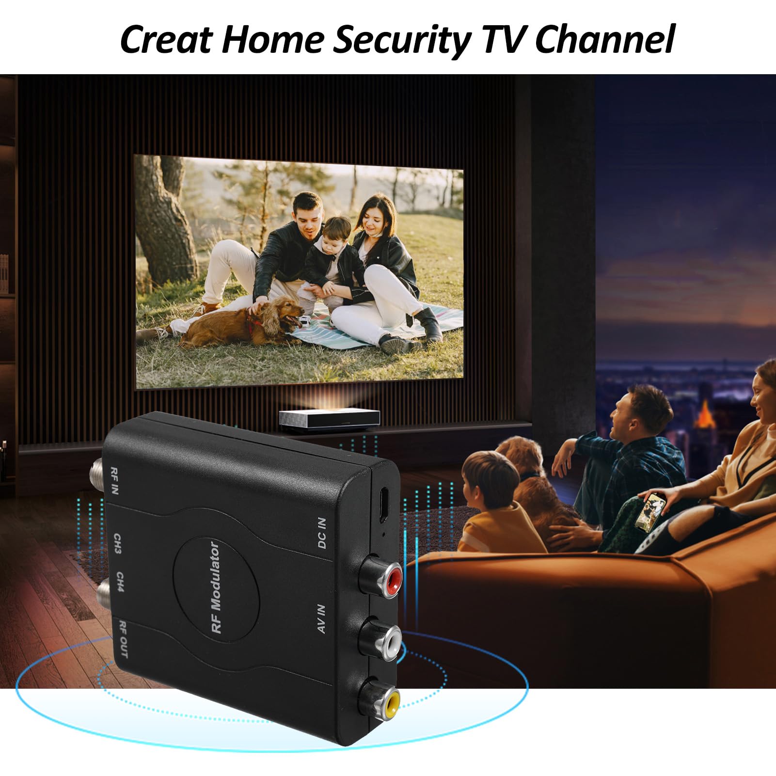 Amazon.co.jp: ERYUE RF 変調器 AV から RF コンバーター NTSC CH3/CH4