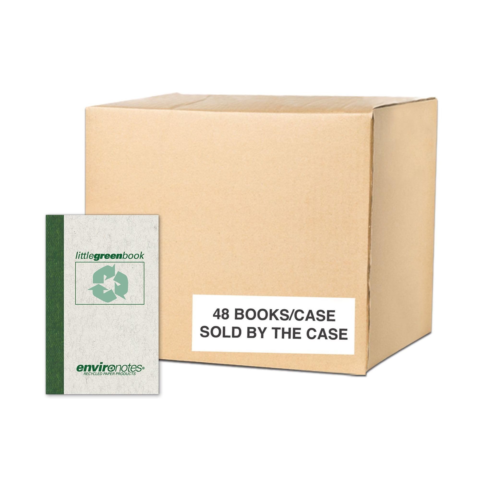 Roaring Spring Recycled Little Green Memo Books 5x3 60 Sheets 15 Recycled White Paper Narrow Ruled Fits Neatly
