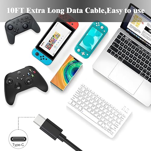 Miniatura 6 de Cable de carga para SwitchSwitch Pro y Lite, para Xbox Series XS, PS5PS5 Pro Controller Reemplazo USB Tipo C Cable de 10 pies