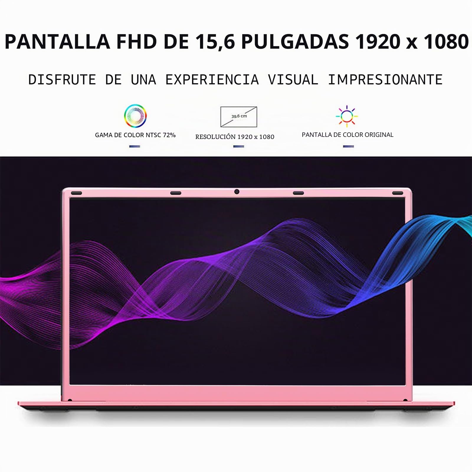 AKEDA Portátil 15,6" con N95, 16GB RAM 1TB SSD, Pantalla FHD IPS, Teclado Retroiluminado, Inicio Rápido, PC Portátil Ligero para Estudiantes, Oficina en Casa y Tareas Diarias,Teclado US+Pellicola ES