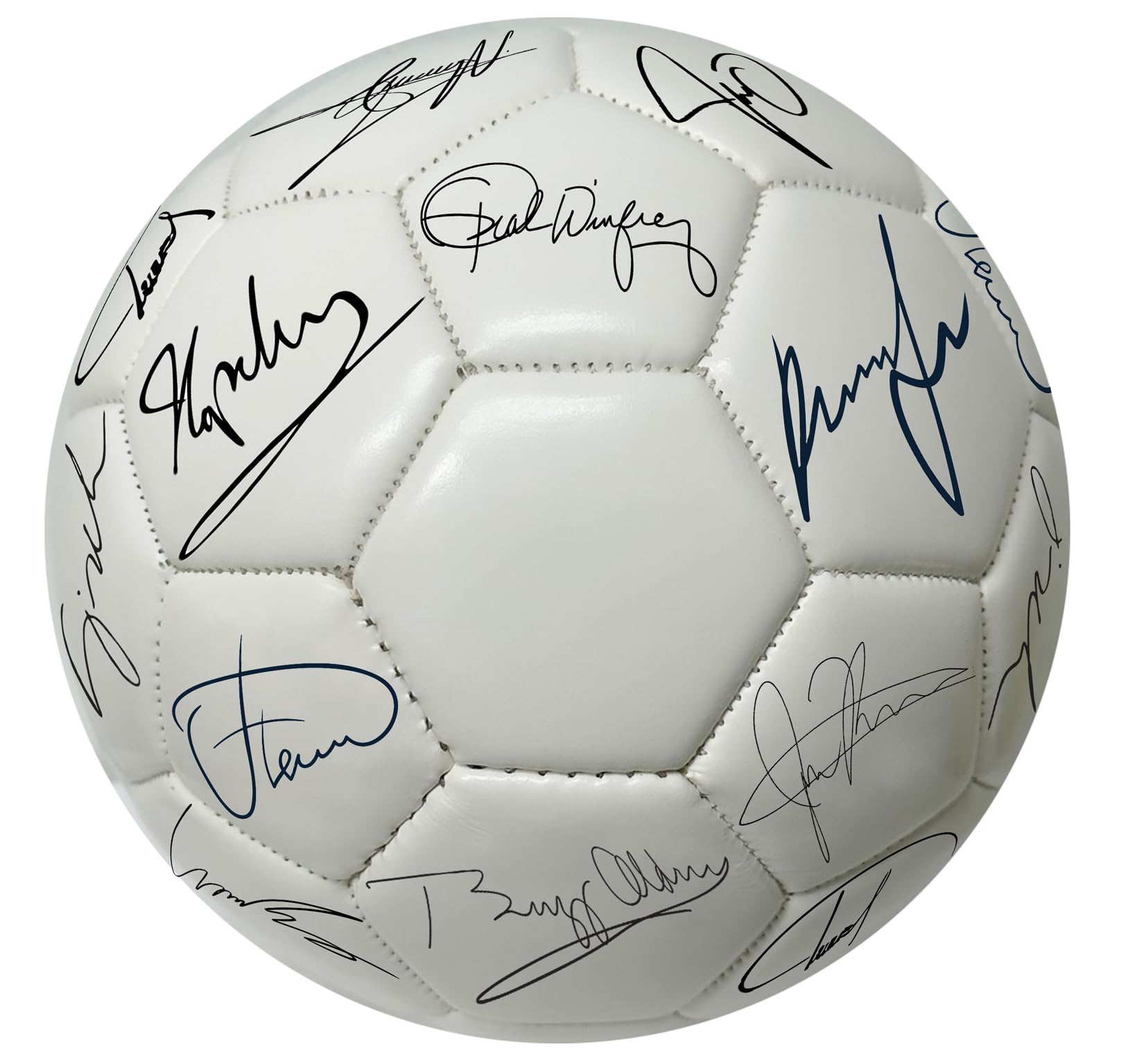 Generic Soccer Trainer Gift Ball (Size 2), White Plain Mini Soccer Ball For Signatures for a Soccer Trainer