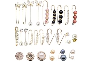 25 Pcs Pearl Waist Tightening Brooch Pins