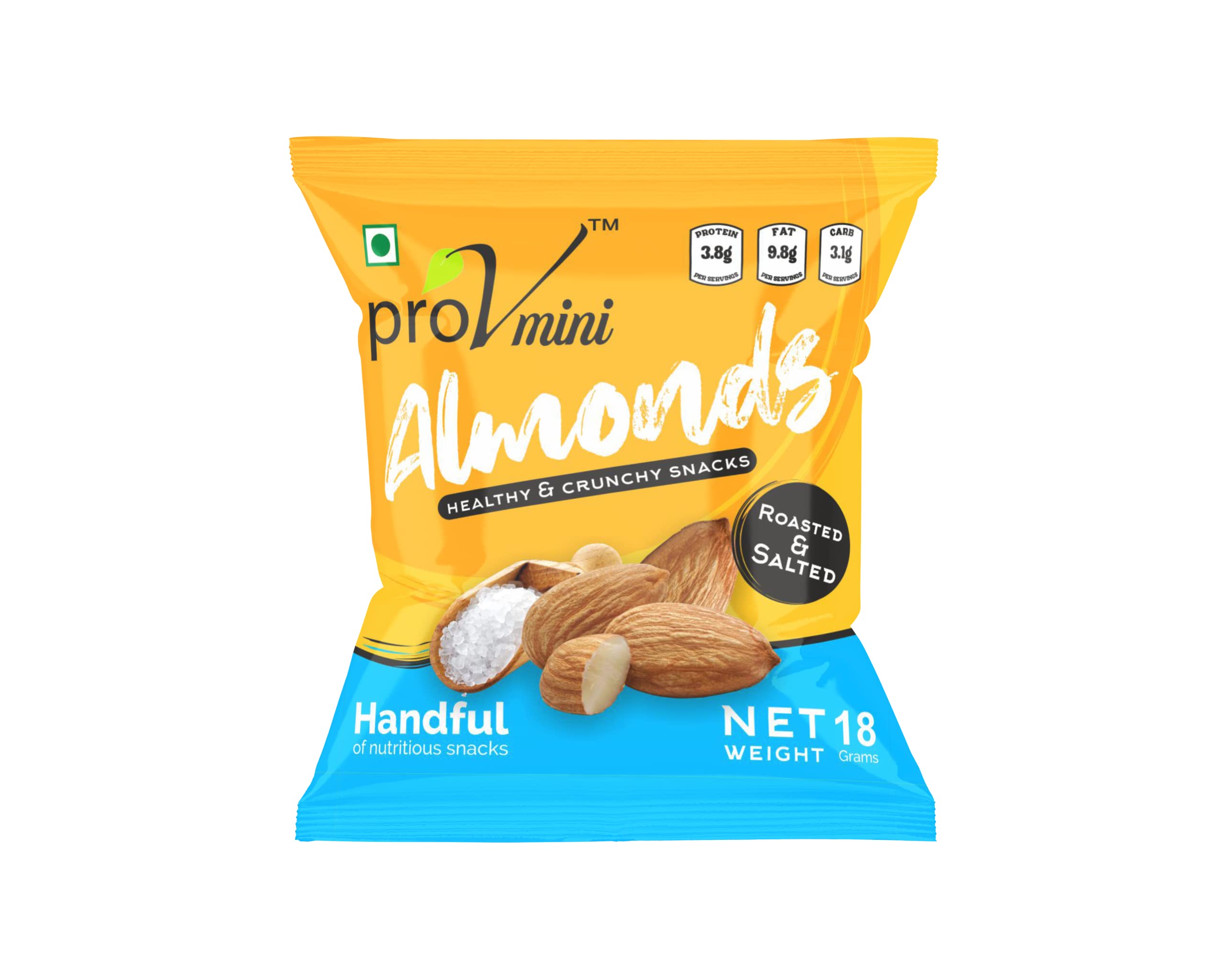 ProV Minis - Almond Roasted & Salted18 gm (Pack of 10 = 180gm) (B0BS6QTP13) Amazon Price History, Amazon Price Tracker