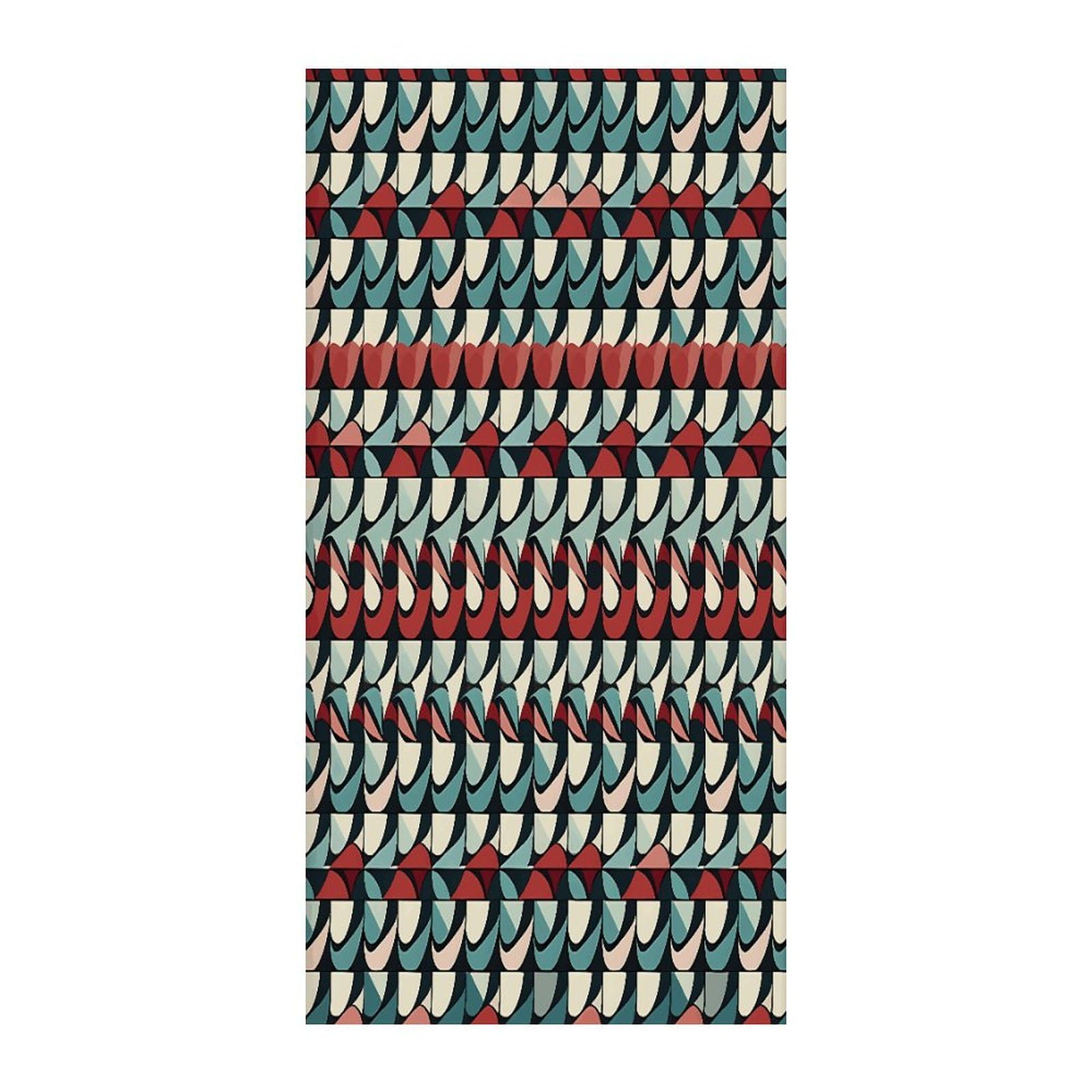 Fekiloot Style Geometric Shapes Door Curtain Room Divider Curtains