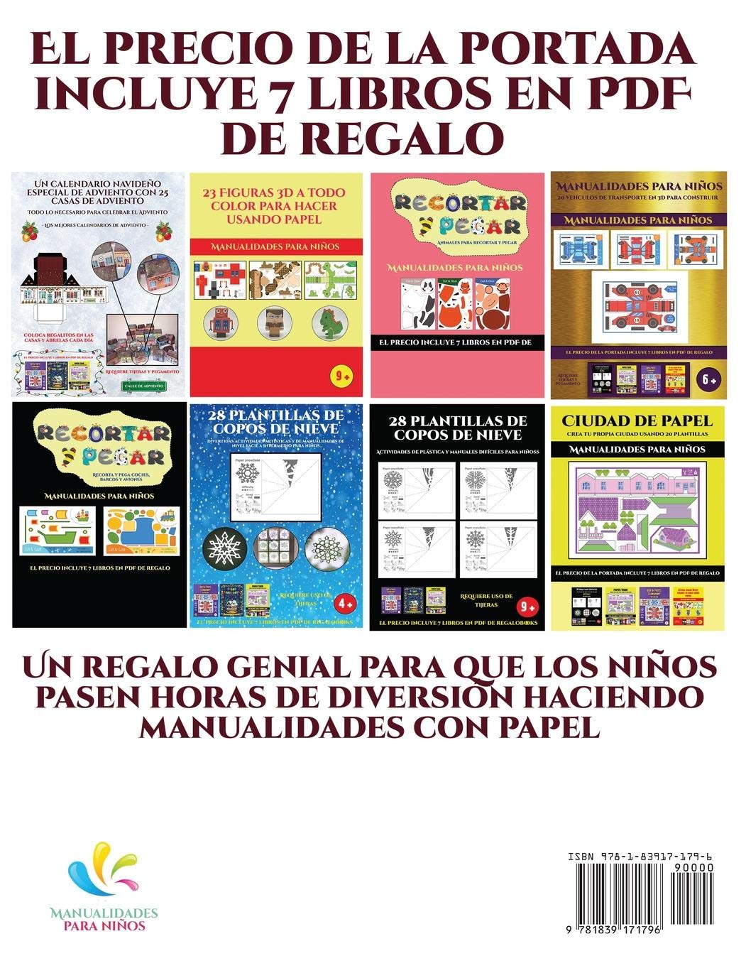 Recortables para montar (Un calendario navideno especial de adviento con 25 casas de adviento): Un calendario de adviento navideno especial y ... recortables que puedes decorar y rellenar.