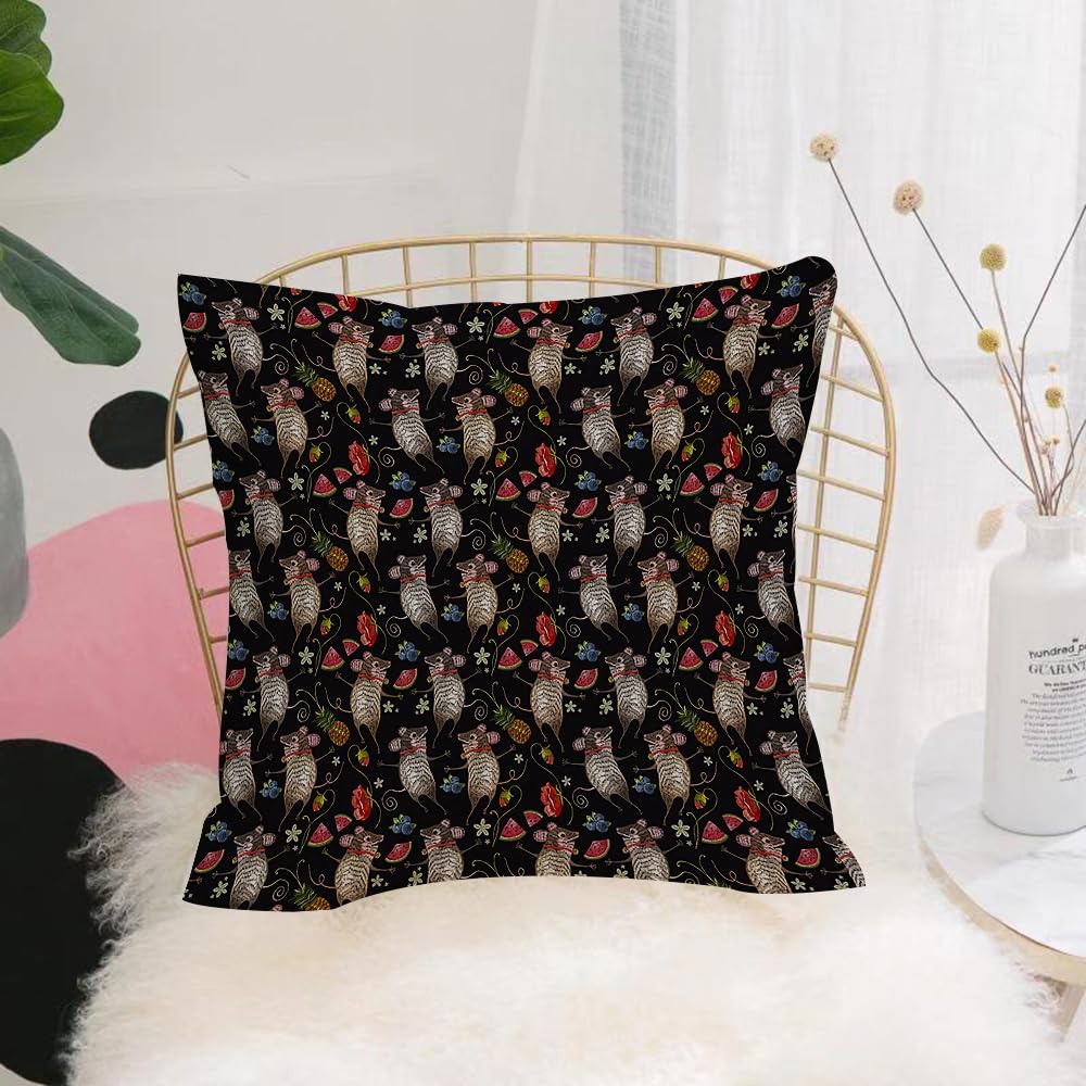 HYOSXW Cushion Cover,Throw Pillow Case Home Decorative for Living Room Bedroom Sofa Chair 16X16 Inch,funny childrens background with hedgehogs,Pillowcase 40X40cm