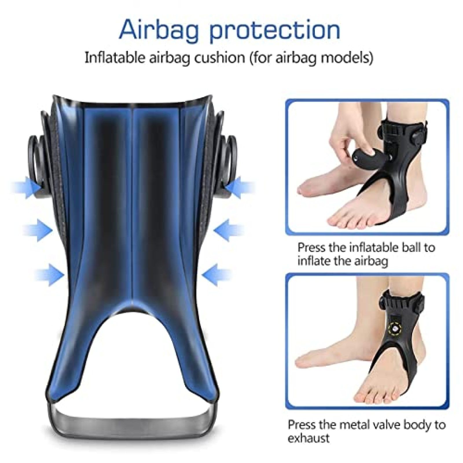Correa de soporte para tobillo de ortesis de pie, ajustable para fascitis plantar para mejorar la marcha y aliviar el dolor