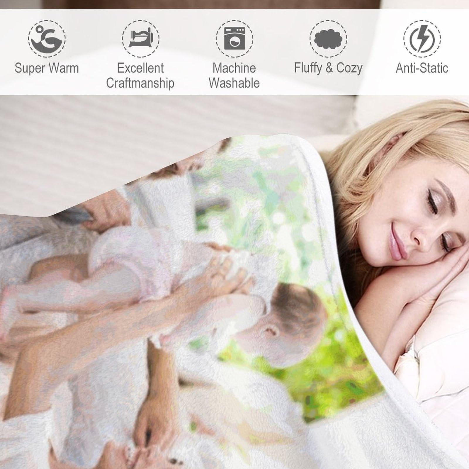 Personalised Blanket,Custom Blanket with Words Picture Collage Customized  Blankets, Birthday Souvenir Gifts Personalized Throw Blanket for Father,  Mom, Kids, Dogs, Friends Or Lover 100x130cm : Amazon.co.uk: Home u0026 Kitchen
