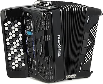 Roland FR-1XB Premium V-Accordion Lite with 62 Buttons and Speakers, Black