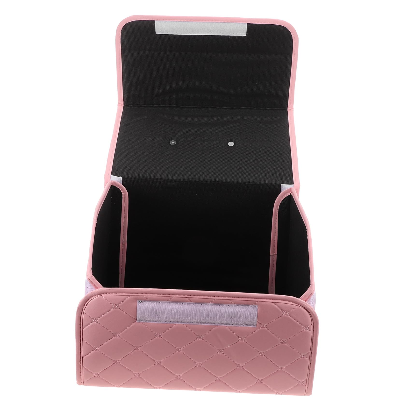 Organiseur de coffre rose à motifs floraux en cuir artificiel pliable