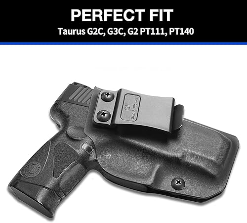 Miniatura 5 de Funda de polímero IWB Taurus G2C y G3C  Adj. Cant y retención  Cintura interior  Compatible con Taurus PT111 y PT140